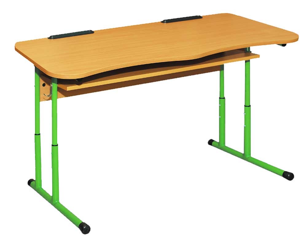 Стіл 2-місний антисколіозний з полицею, №4-6