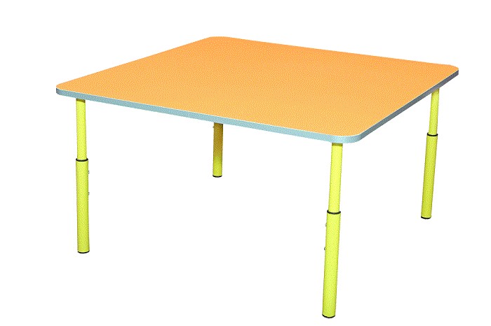 Стіл дитячий квадратний, регулюється на ростові групи №1-3