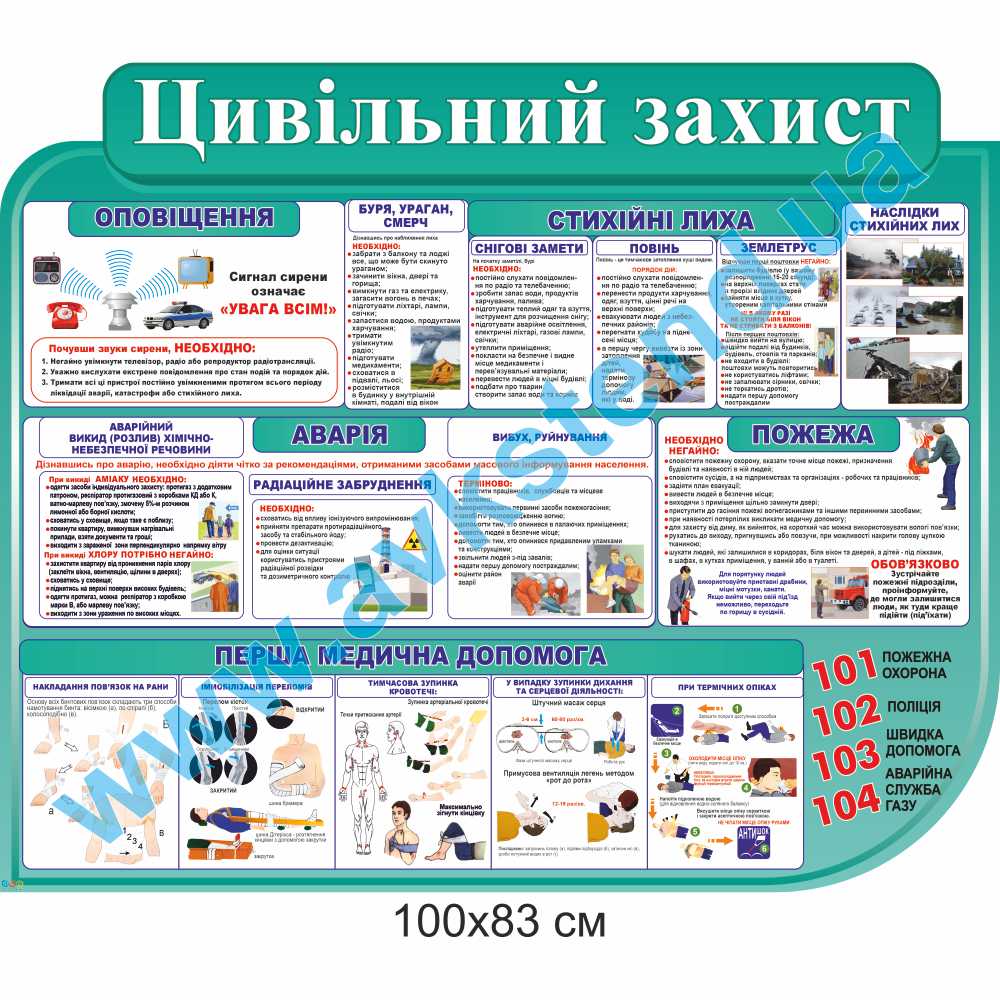 Стенд 'Цивільний захист'