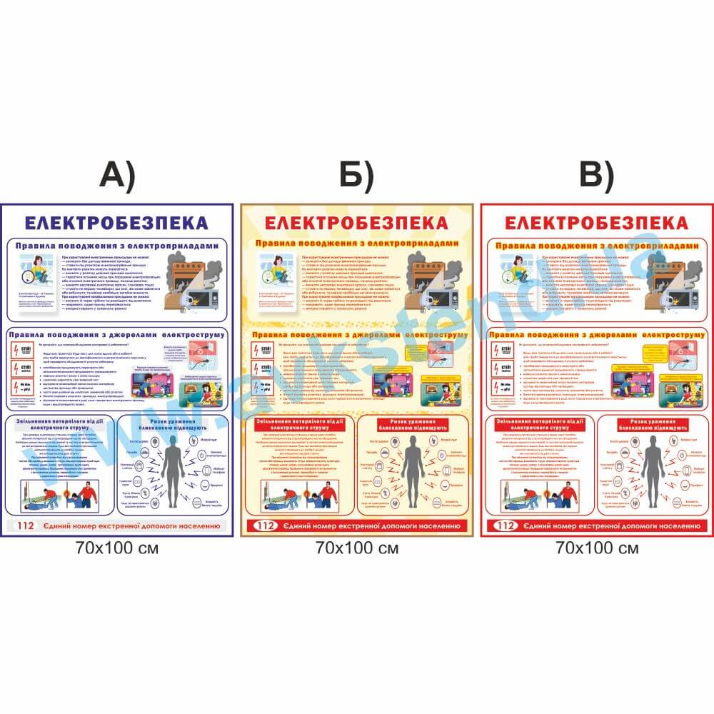 Стенд 'Електробезпека'