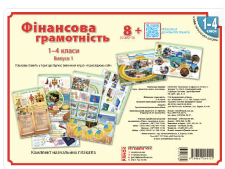Плакати "Фінансова грамотність "1-4 класи