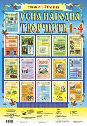 Усна народна творчість. Навчальний посібник в таблицях. 1-4 класи.