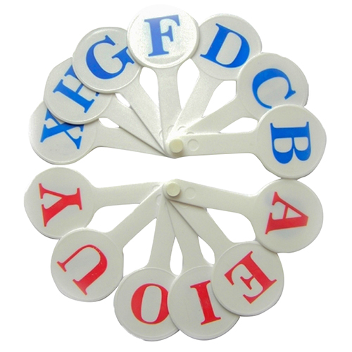 Віяло з англійськими літерами