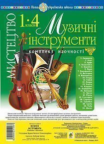 Мистецтво. 1-4 класи. Музичні інструменти. Комплект наочності. НУШ