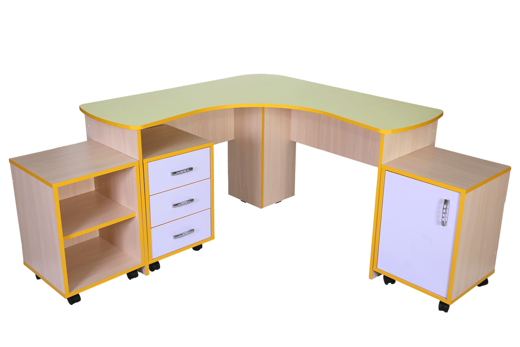 Стіл для вчителя з трьома тумбами