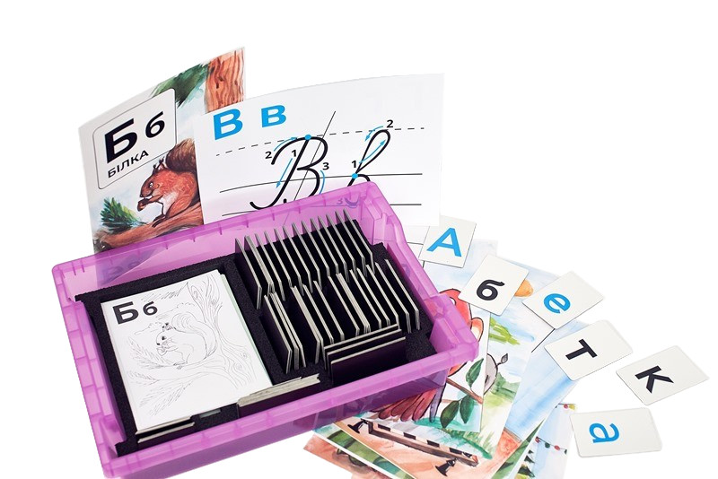 Комплект наборів карток з навчання грамоти учнів початкових класів