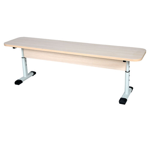 Лава без спинки 3-місна, регульована по висоті №4-6, на плоскоовальній трубі