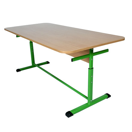 Стіл для їдальні 4 місний на плоскоовальній трубі, ростові групи №4-6