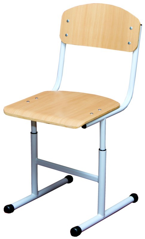 Стілець Т-подібний на круглій трубі, №4-7 з покриттям HPL