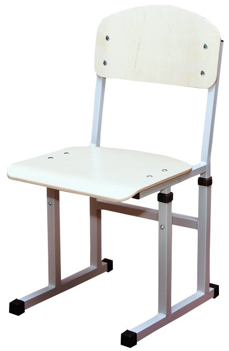 Стілець полозковий на квадратній трубі, <br> №4-6 з покриттям HPL