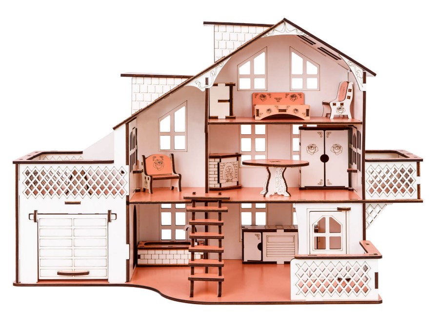 Ляльковий будиночок з гаражем