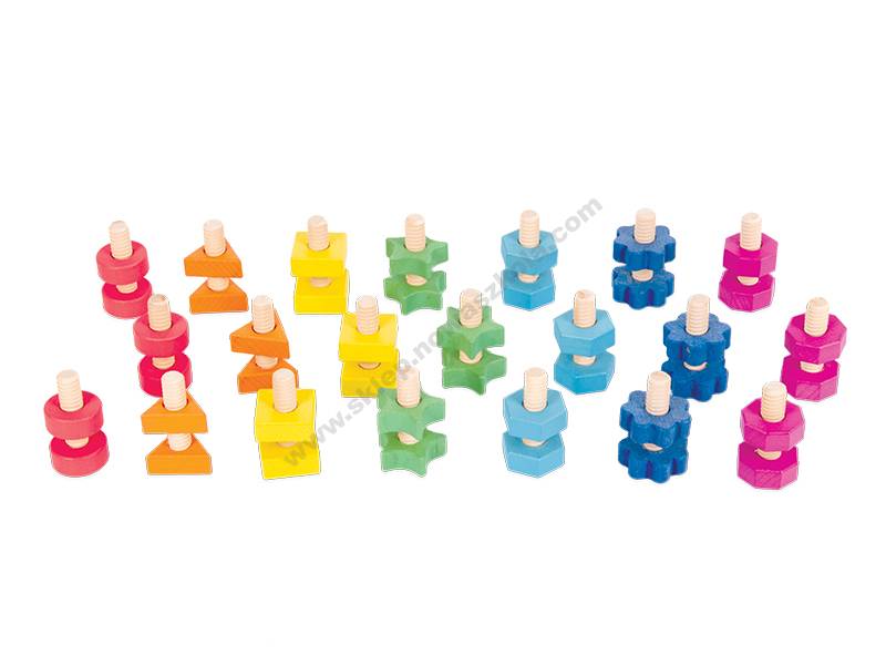 Дерев'яні шурупи з гайками