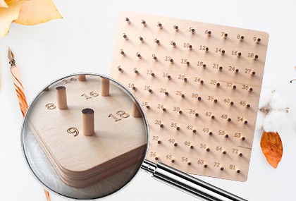 Математичний планшет (геоборд з таблицею Піфагора)