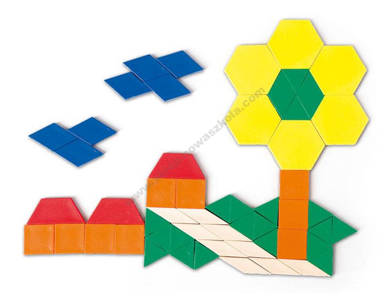 Геометричні фігури в пластику - пластикова мозаїка 0 5 см