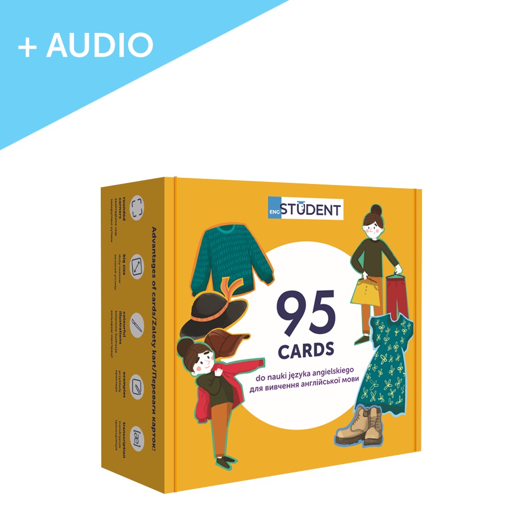 Картки для вивчення англійської для школярів - Мій зовнішній вигляд + аудіо