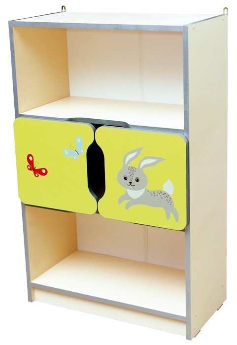 Стінка дитяча «Звірята» №4 напівзакрита з 2-ма малими дверима