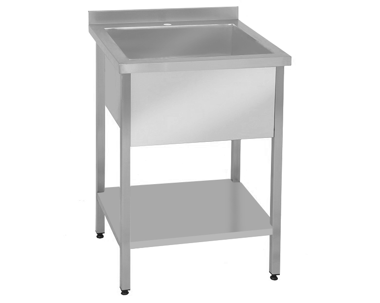 Мийка виробнича 1-секційна з полицею