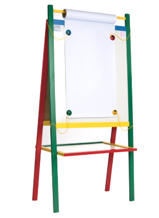 Магнітно-маркерний мольберт з рулоном паперу