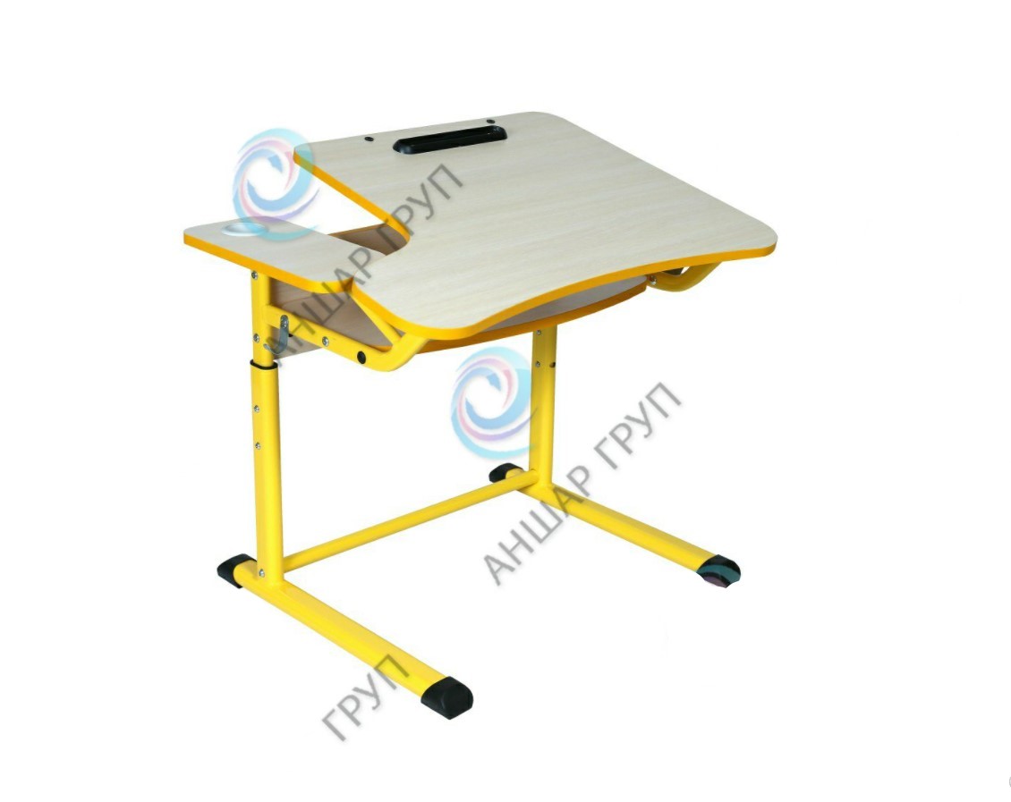 Стіл учнівський 1-місний трансформер №3-6, плоскоовальна труба