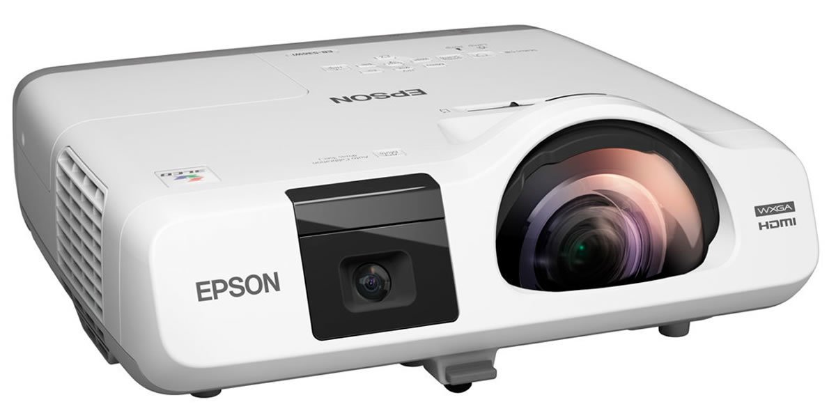 Інтерактивний проектор EPSON EB-536WI з кріпленням та жорстким проекційним екраном