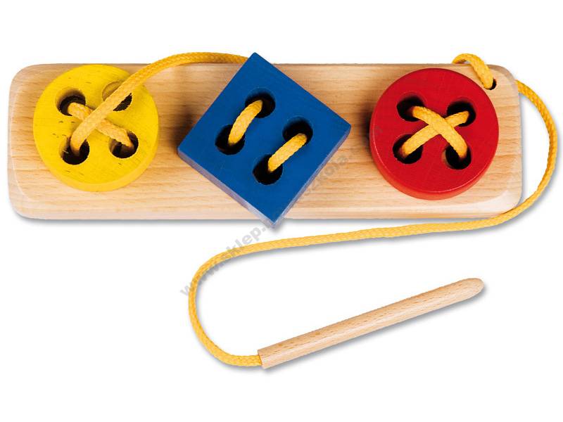 Дерев'яна Шнурівка Геометрична