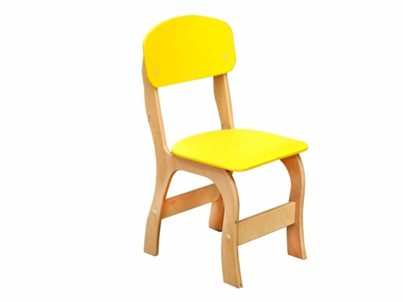 Стілець дитячий фанерний «Фантазія», спинка та сидіння фарбовані, ростова група №1