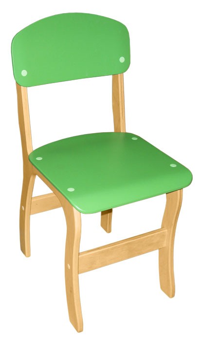 Стілець дитячий фанерний «Фантазія», спинка та сидіння фарбовані, ростова група №3