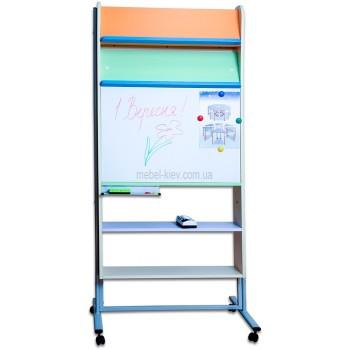 Тематична зона (стелаж двобічний), корка та фломастер