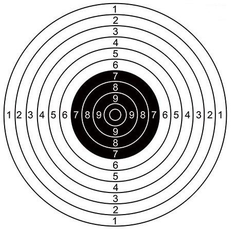 Спортивна мішень для пристрілки рушниць і карабінів