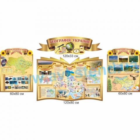 Комплект стендів "Географія України"