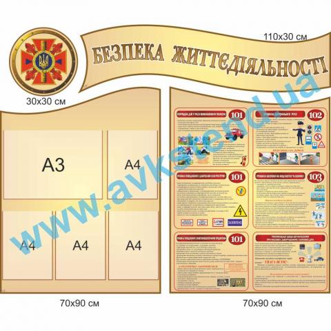 Комплект стендів 'Безпека життєдіяльності'