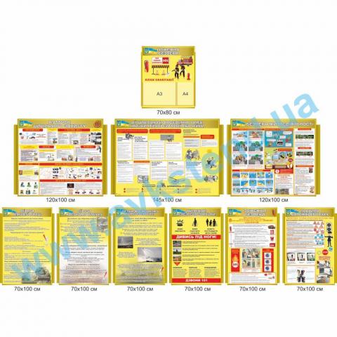 Комплект стендів з цивільного захисту