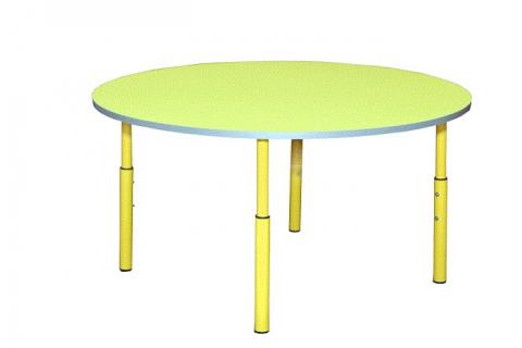 Стіл дитячий круглий, регулюється на ростові групи №1-3