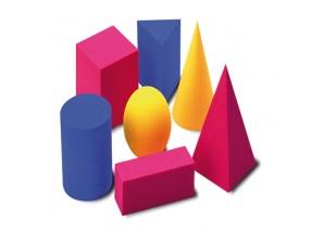 Набір геометричних тіл та фігур з пінопласту