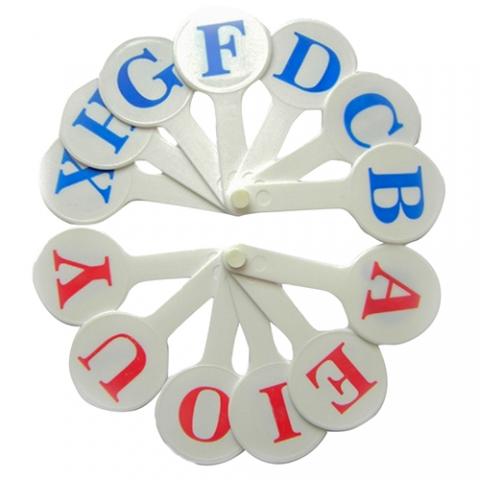 Віяло з англійськими літерами