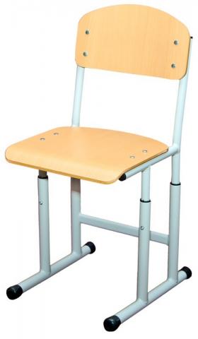 Стілець полозковий на круглій трубі, №4-6 з покриттям HPL