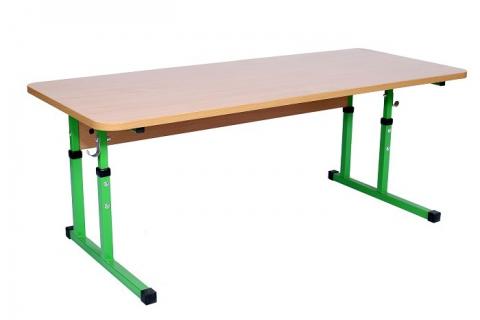 Стіл учнівський 2-місний без полиці, регулюється на ростові групи №1-3