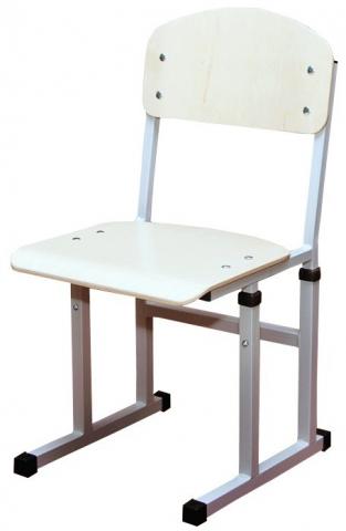 Стілець полозковий на квадратній трубі, <br> №4-6 з покриттям HPL