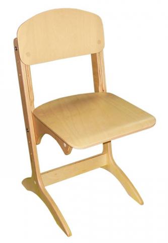 Стілець дитячий фанерний «Антошка» лакований, регулюється на ростові групи №1-3