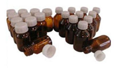 Склянка з нагвинчуваним горлом і кришкою