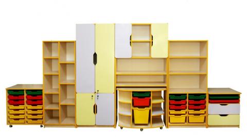 Стінка універсальна з комплектом лотків