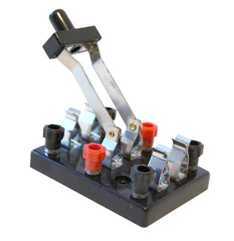 Перемикач двополюсний лабораторний