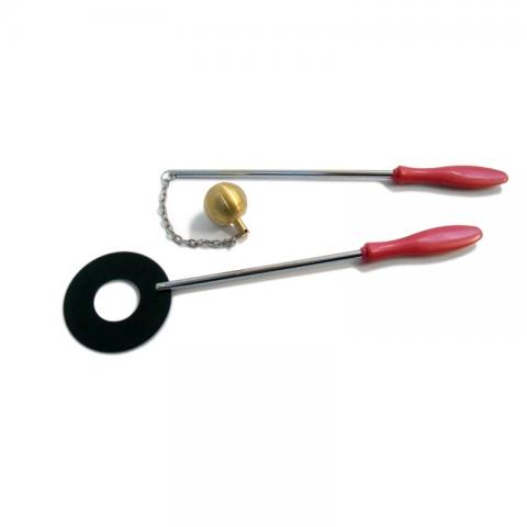 Куля з кільцем для демонстрації теплового розширення твердого тіла