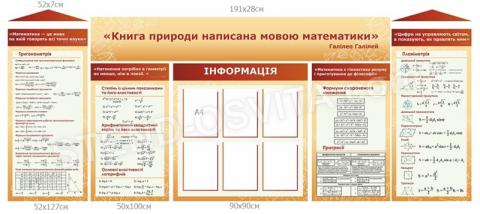 Комплект стендів для кабінету математики №4