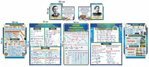 Комплект стендів для кабінету математики №6