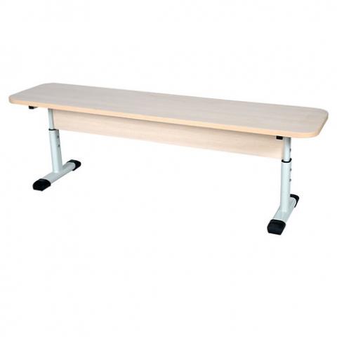 Лава без спинки 2-місна, регульована по висоті №4-6, на плоскоовальній трубі