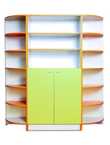 Відкрита шафа для зберігання засобів навчання (з тумбою)