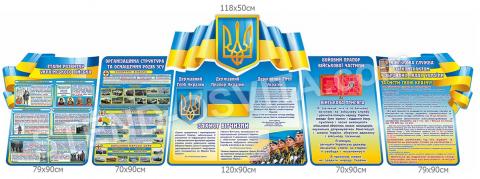Комплект стендів для кабінету захист України №2